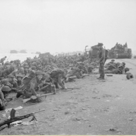 1st Special Service division waiting to move off Gold Beach.png